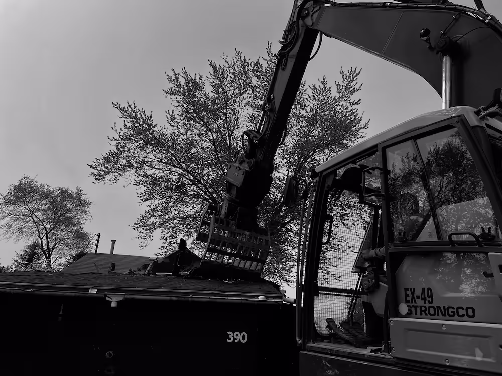 Excavator Home Demolition